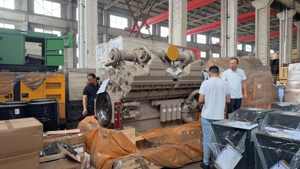 Industrial equipment under factory acceptance testing in a Chinese supplier facility